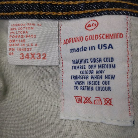 AG Adriano Goldschmied The Prime Boot Cut Jeans Men's 34x32 B761 - Picture 9 of 10